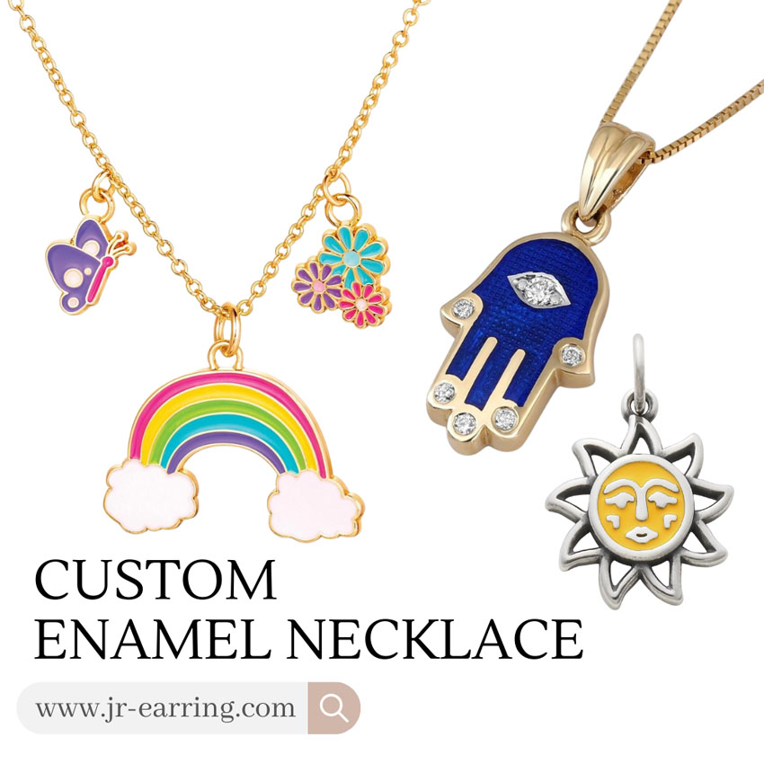 Custom enamel necklace